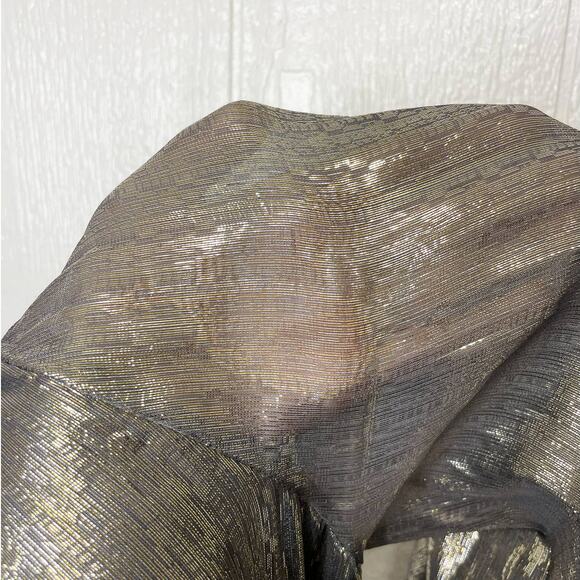 RAMY BROOK Elise Silk Metallic Twist Front Dress US 4 NWT $495 - Picture 12 of 13